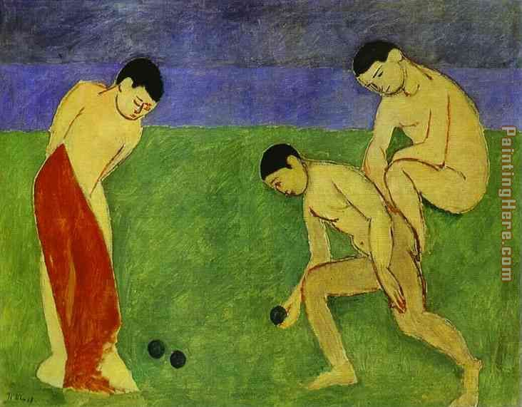 A Game of Bowls painting - Henri Matisse A Game of Bowls art painting